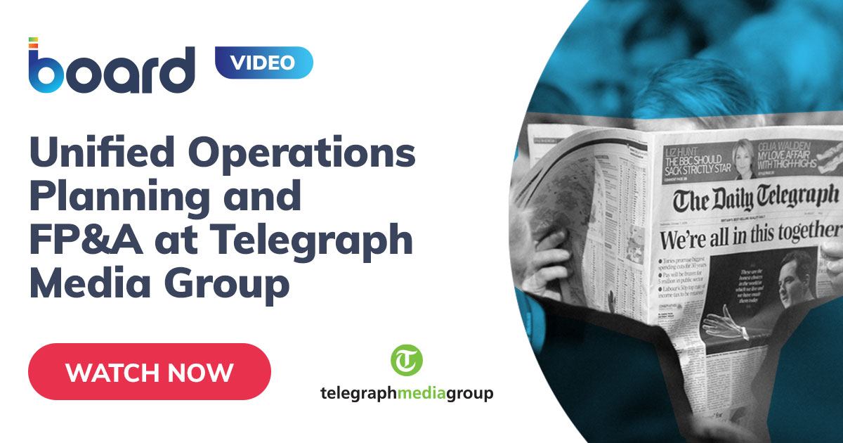 All In One Demand And Operational Planning Forecasting Reporting And Fpanda At Telegraph Media